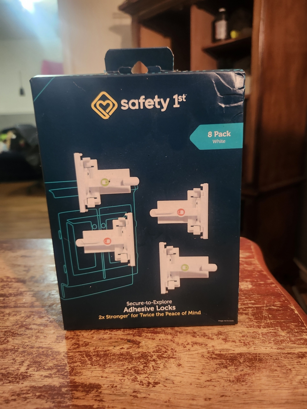 Safety 1st White Adhesive Cabinet Locks - 8 Pack